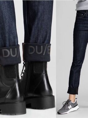 Dark Indigo Slim Ankle Jeans - Unbranded